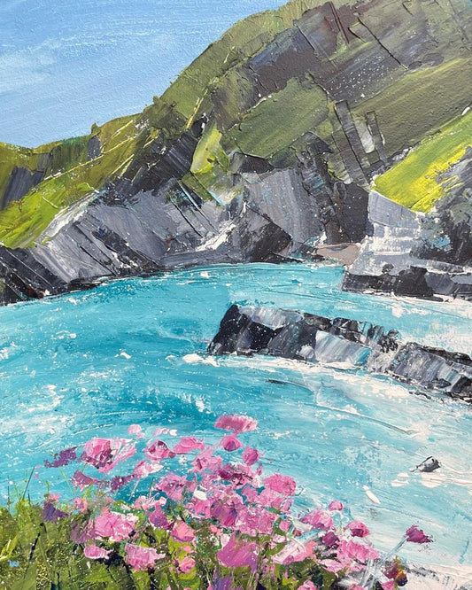 Cornish Pinks (Framed)